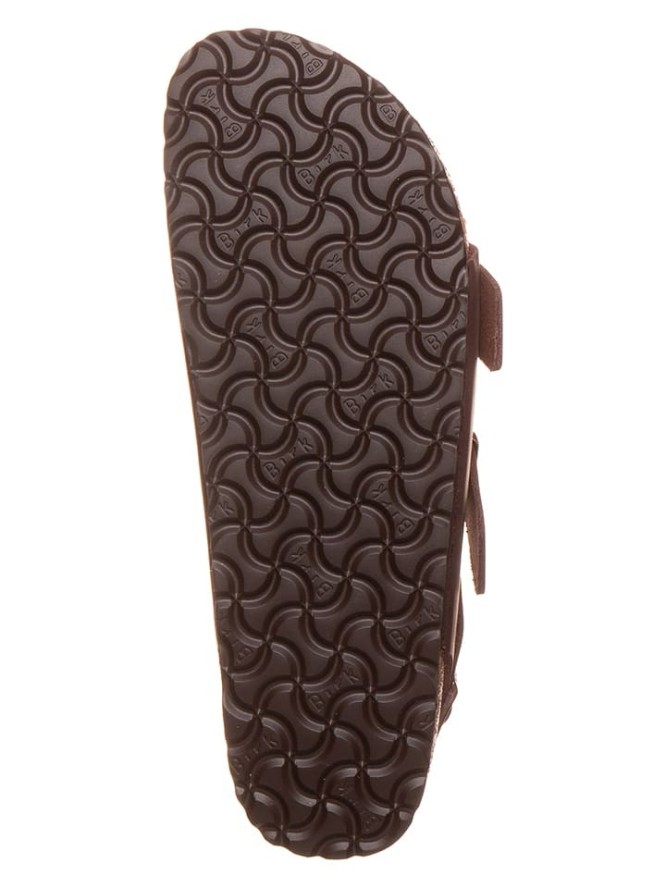 Birkenstock Skórzane sandały "Milano" w kolorze brązowym rozmiar: 46