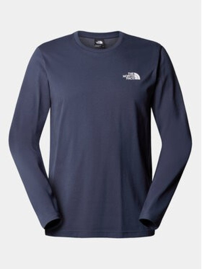 The North Face Longsleeve Simple Dome NF0A87QN Granatowy Regular Fit