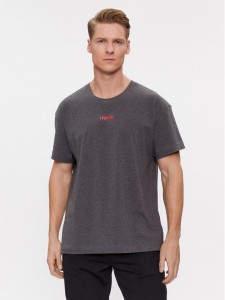 Hugo T-Shirt 50493057 Szary Relaxed Fit