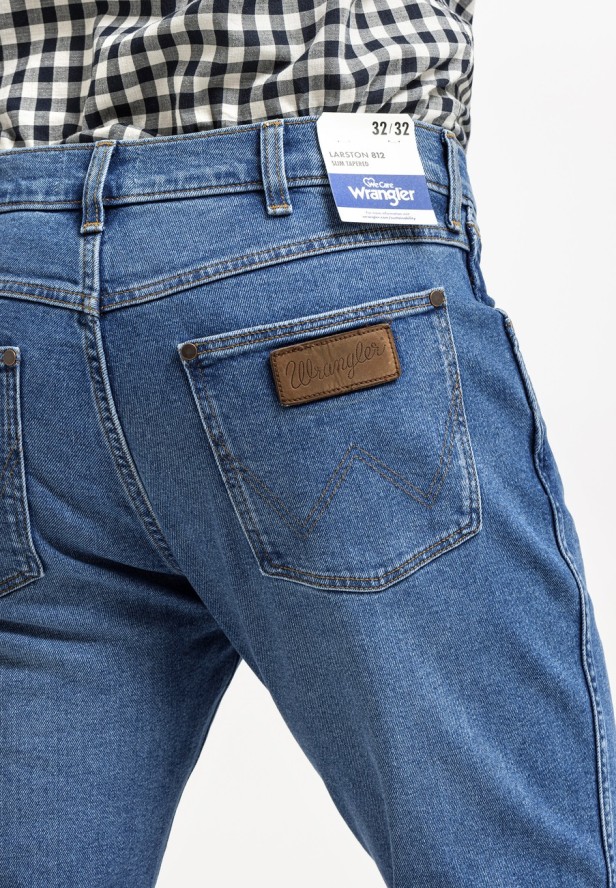 WRANGLER LARSTON MĘSKIE SPODNIE JEANSOWE JEANSY DŻINSY TROPIC THUNDER W18SYLY87