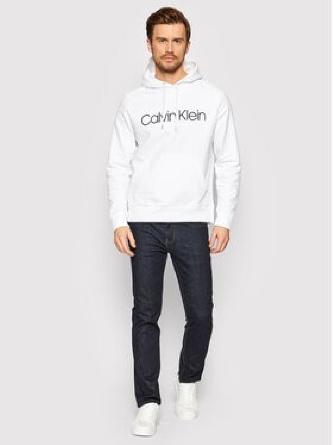 Calvin Klein Bluza Logo K10K104060 Biały Regular Fit