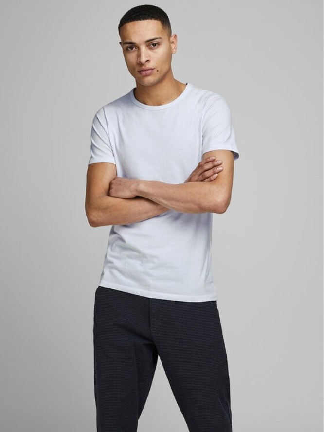 Jack&Jones T-Shirt Basic 12058529 Biały Stretch Fit