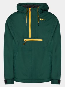 Reebok Kurtka anorak Vector Fleece HK7075 Zielony Loose Fit