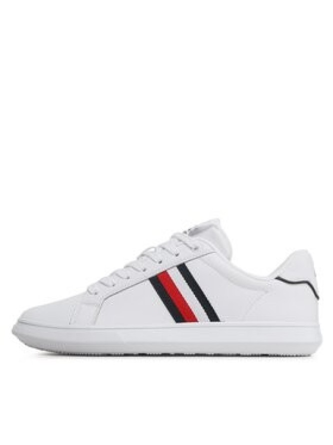 Tommy Hilfiger Sneakersy Corporate Leather Cup Stripes FM0FM04732 Biały