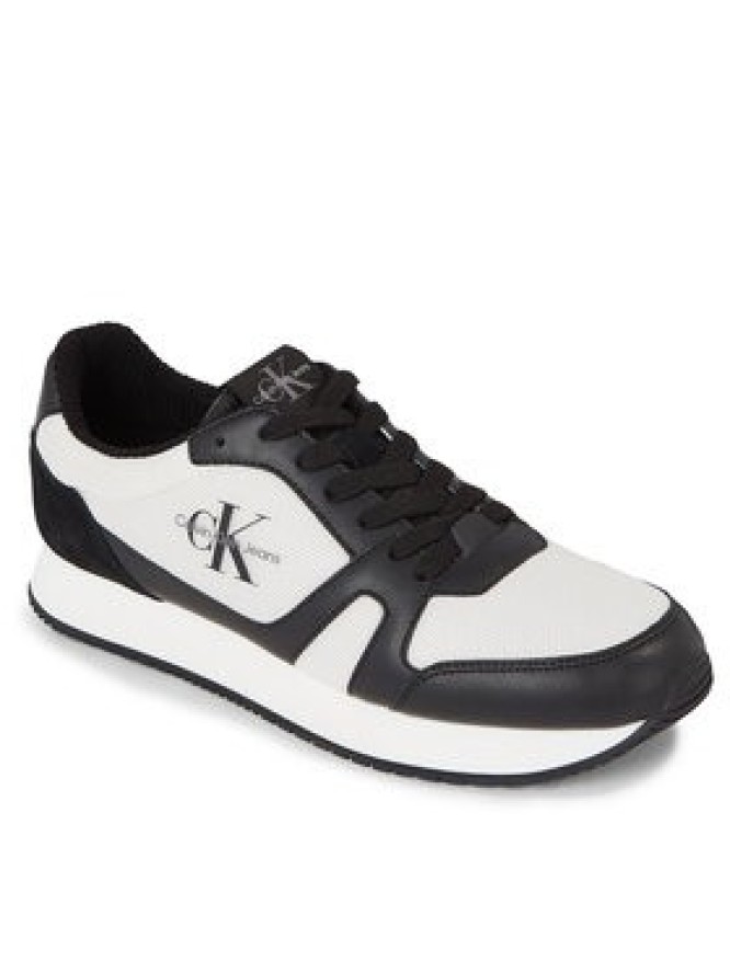 Calvin Klein Jeans Sneakersy Retro Runner Low Lace Up Cut Out YM0YM00816 Czarny