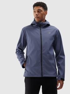 Kurtka softshell wiatroodporna membrana 5000 męska - granatowa