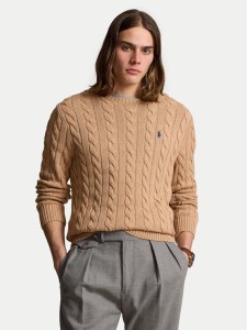 Polo Ralph Lauren Sweter 710775885014 Beżowy Regular Fit