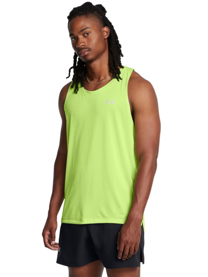 Tank top do biegania męski Under Armour UA Launch Singlet - zielony