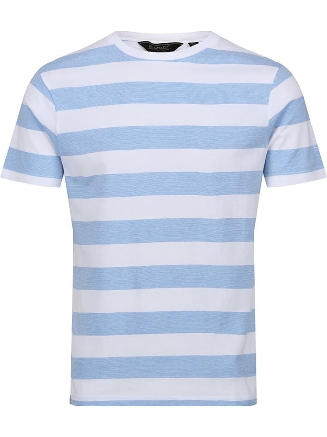 Regatta Koszulka "Ryeden" w kolorze błękitno-białym rozmiar: S