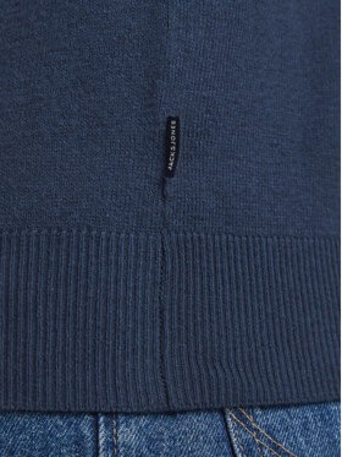 Jack&Jones Sweter Emil 12189339 Granatowy Regular Fit