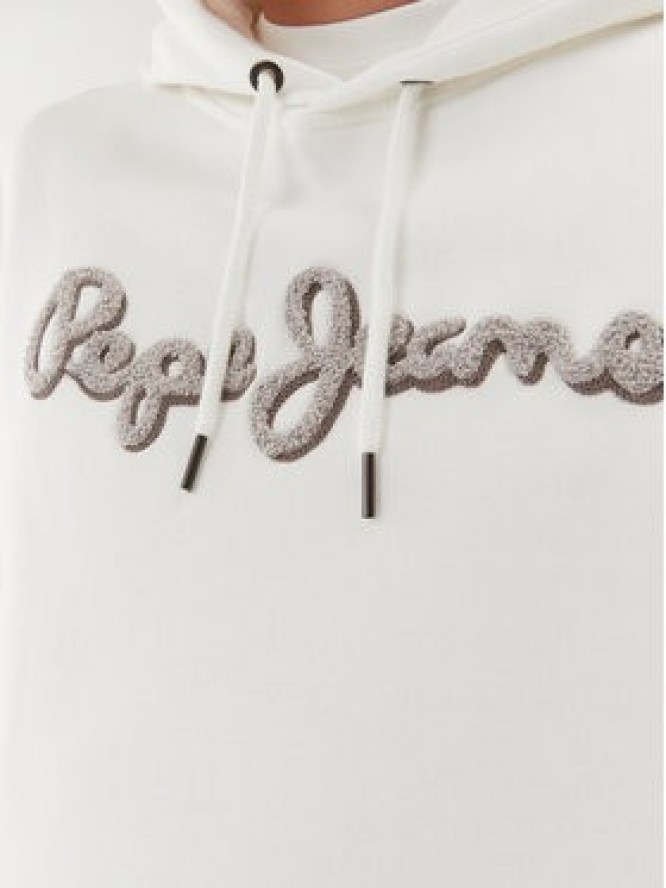 Pepe Jeans Bluza Ryan Hoodie PM582328 Biały Regular Fit