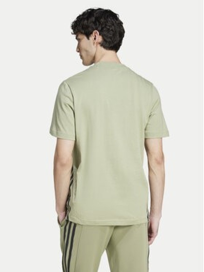 adidas T-Shirt Future Icons 3-Stripes IY7736 Zielony Regular Fit