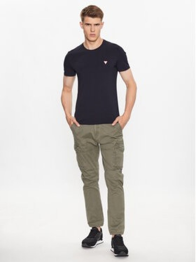 Guess T-Shirt M2YI24 J1314 Granatowy Slim Fit