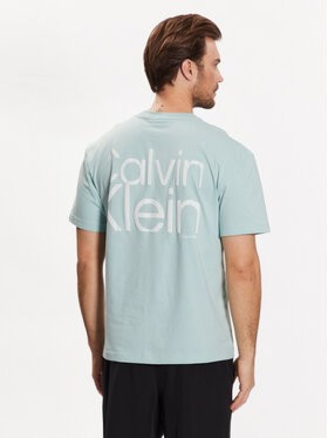 Calvin Klein T-Shirt Matte Back K10K111124 Zielony Relaxed Fit