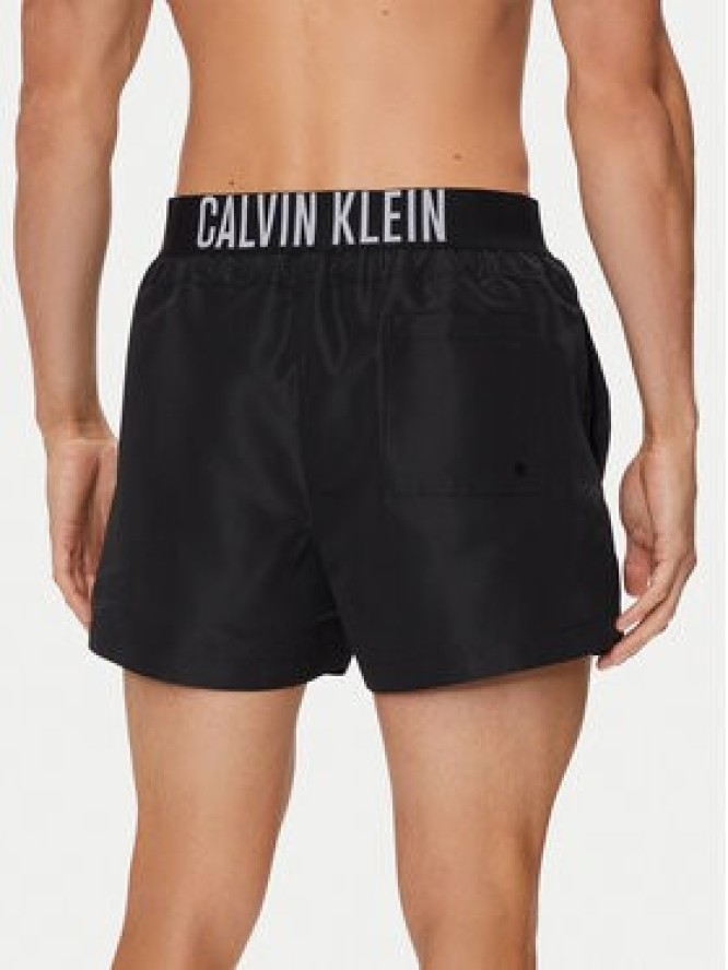 Calvin Klein Swimwear Szorty kąpielowe KM0KM01045 Czarny Regular Fit