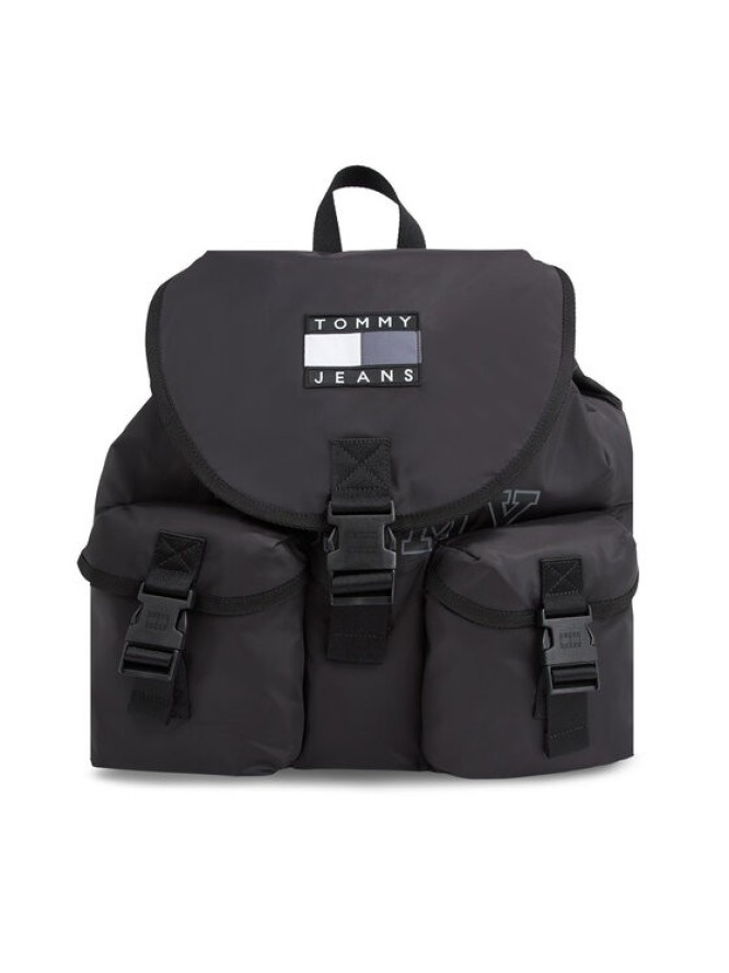 Tommy Jeans Plecak Tjm Heritage Flap Backpack AM0AM11656 Czarny