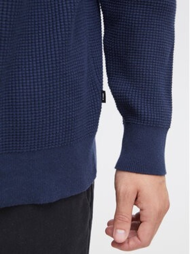 Solid Sweter 21108052 Niebieski Regular Fit