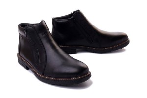 RIEKER TEX 33160-00 black, botki męskie