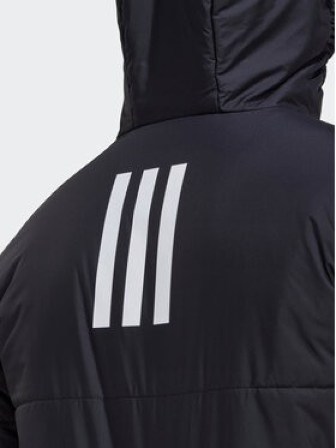 adidas Kurtka przejściowa BSC 3-Stripes Hooded Insulated Jacket HG6276 Czarny Regular Fit