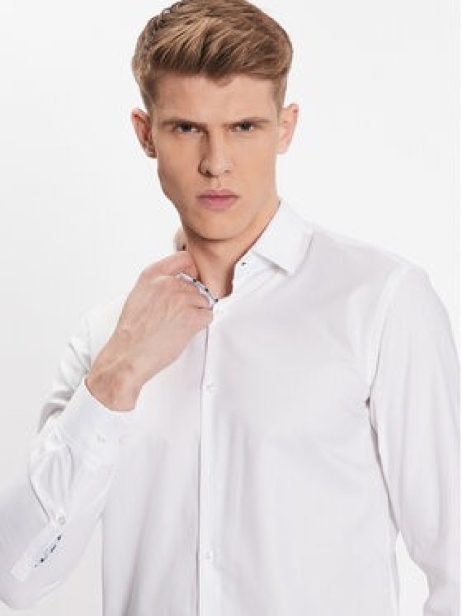 Hugo Koszula 50489856 Biały Slim Fit