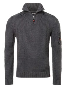 Timezone Sweter w kolorze antracytowym rozmiar: M