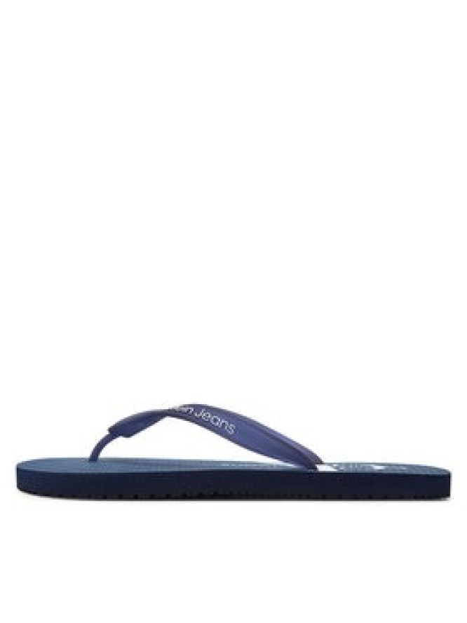 Calvin Klein Jeans Japonki Beach Sandal Glossy YM0YM00952 Granatowy