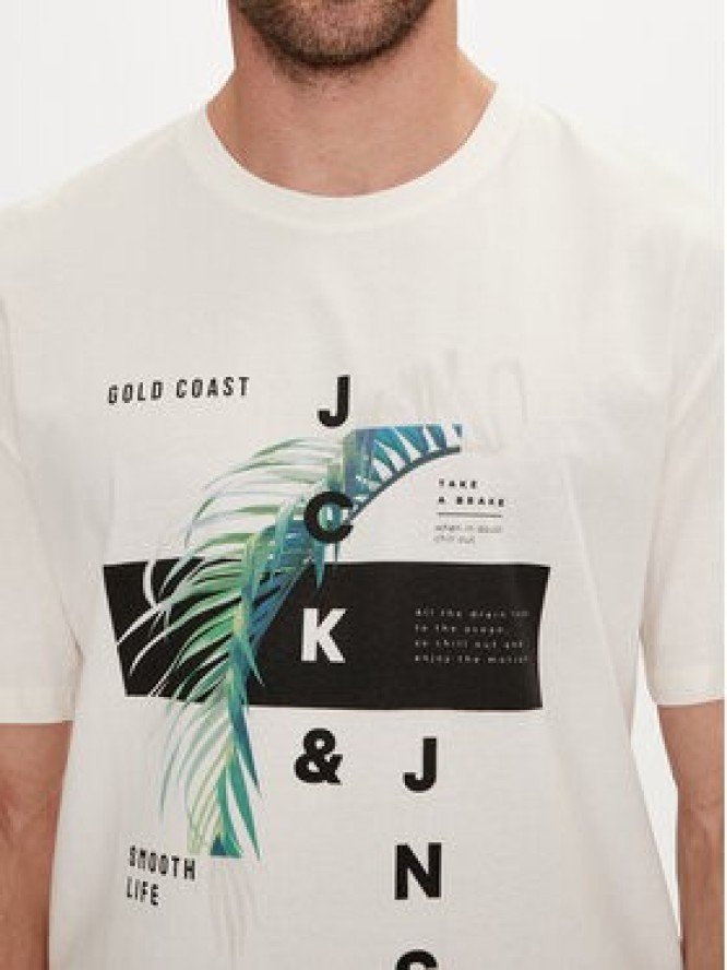 Jack&Jones T-Shirt Jjclarc 12247768 Biały Relaxed Fit