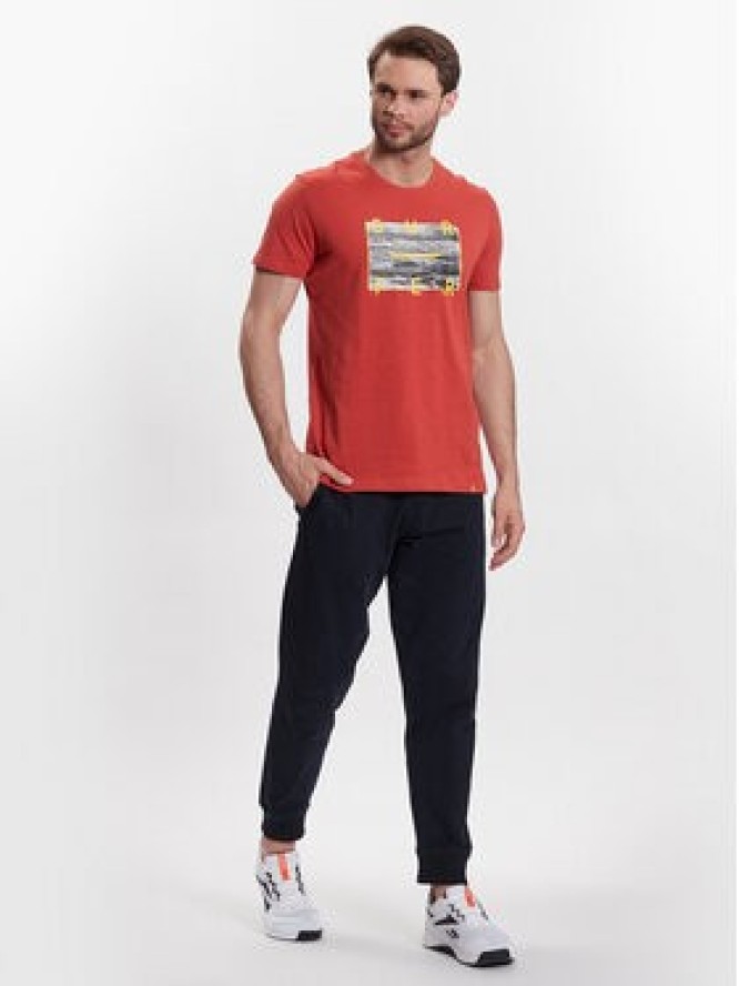 Volcano T-Shirt T-Surfis M02032-S23 Pomarańczowy Regular Fit