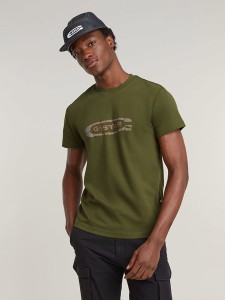 G-Star Koszulka w kolorze khaki rozmiar: M