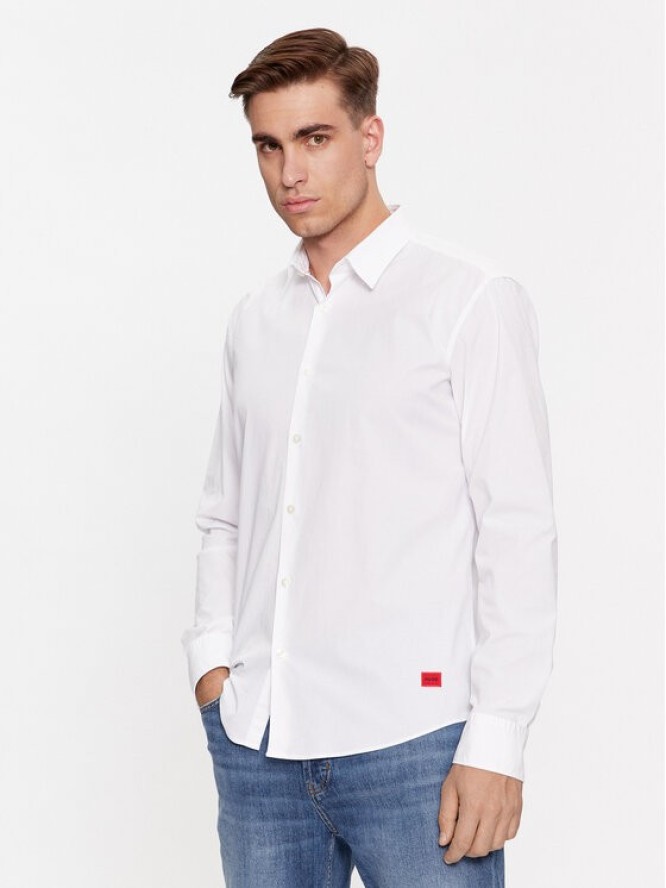 Hugo Koszula Ermo 50500216 Biały Slim Fit