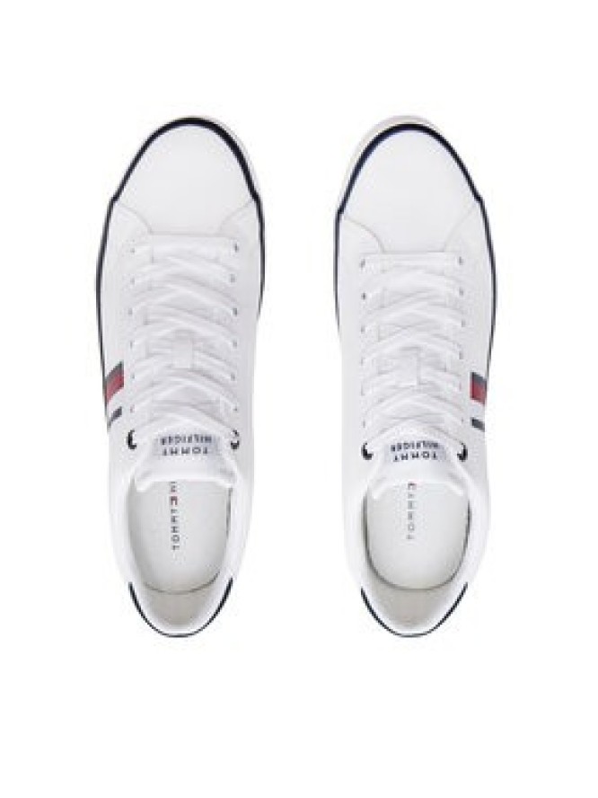 Tommy Hilfiger Tenisówki Th Hi Vulc Low Stripes Mesh FM0FM04946 Biały