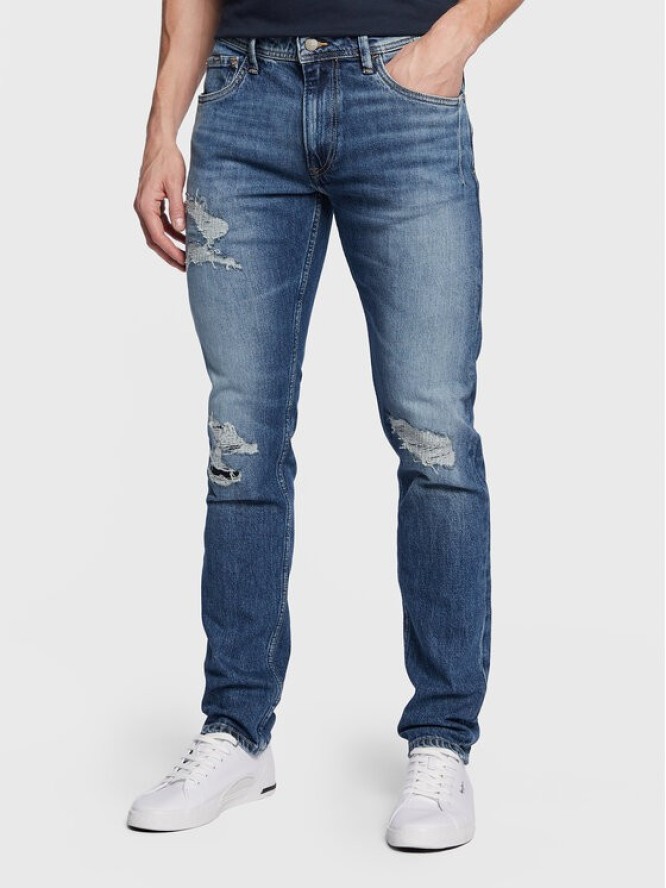 Pepe Jeans Jeansy Stanley PM206816 Granatowy Tapered Fit