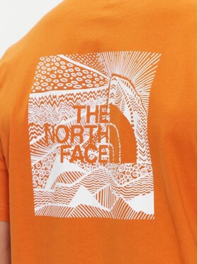 The North Face T-Shirt Redbox NF0A87NV Pomarańczowy Regular Fit
