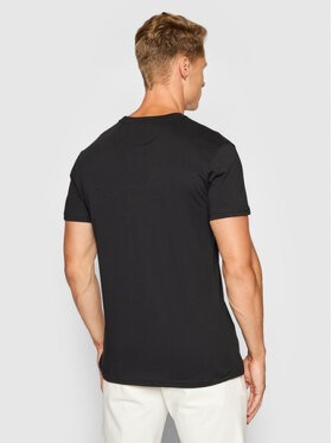 La Martina T-Shirt CCMR04 JS206 Czarny Regular Fit