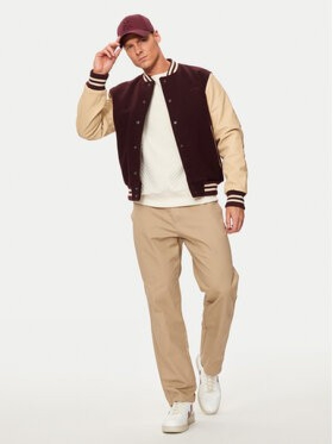 SCHOTT N.Y.C. Kurtka bomber LC8705 Bordowy Regular Fit