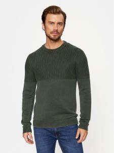 Jack&Jones Sweter 12236265 Zielony Regular Fit