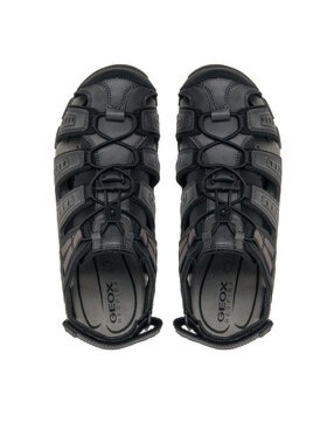 Geox Sandały Uomo Sandal Strada U4524C 000ME C9999 Czarny