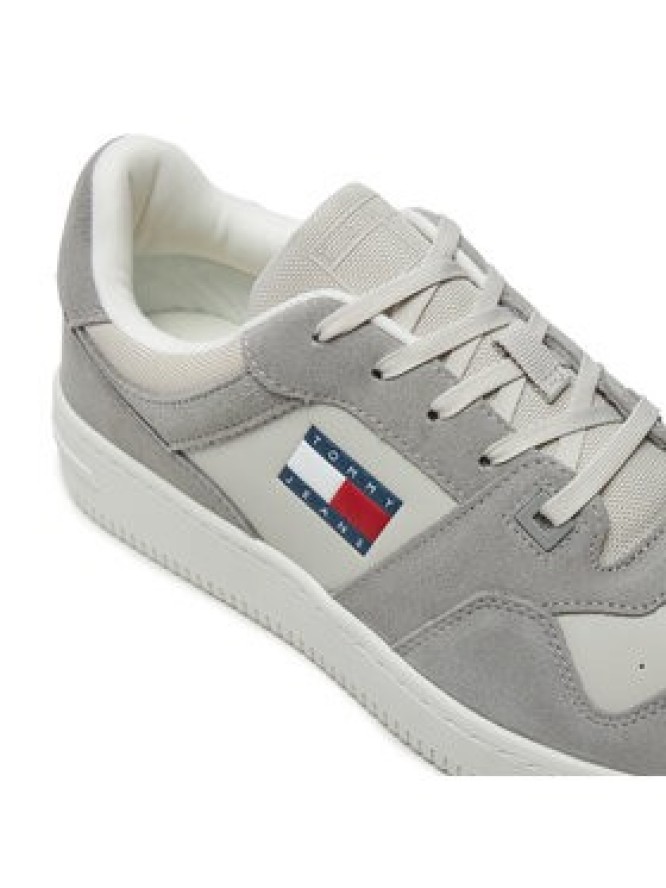 Tommy Jeans Sneakersy Tjm Basket Leather EM0EM01440 Szary