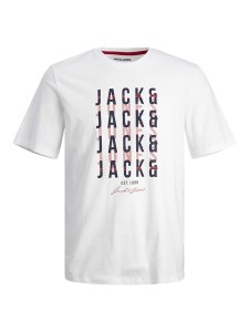 Jack & Jones Koszulka "Delvin" w kolorze białym rozmiar: XXL