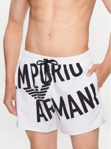 Emporio Armani Underwear Szorty kąpielowe 211740 3R424 93410 Biały Regular Fit