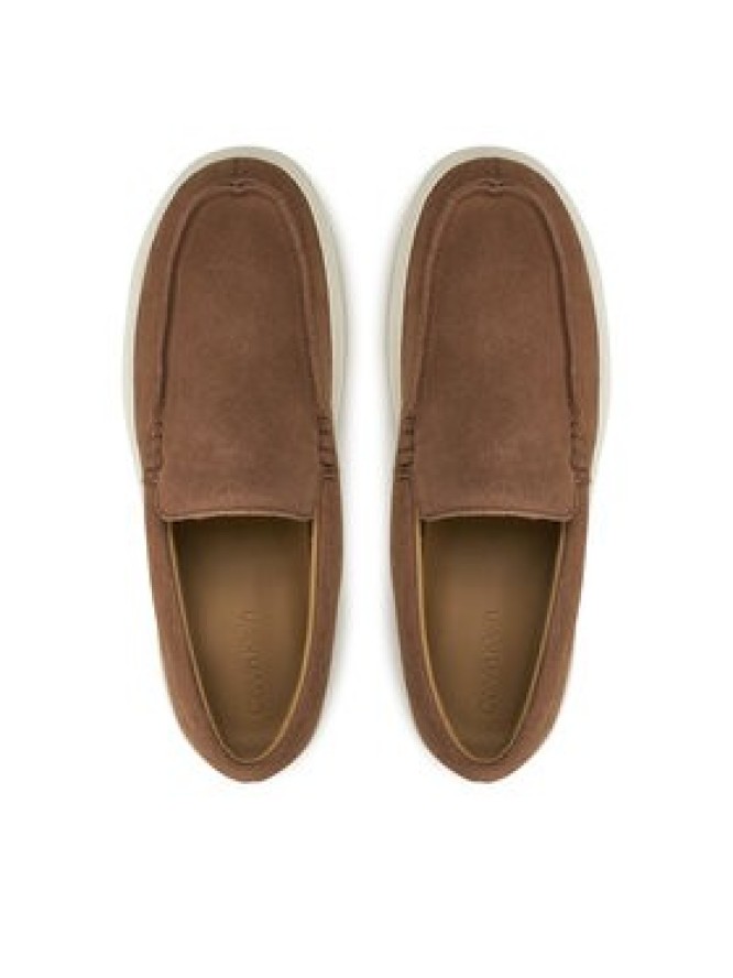 Calvin Klein Półbuty Moccasin Suede HM0HM01794 Brązowy