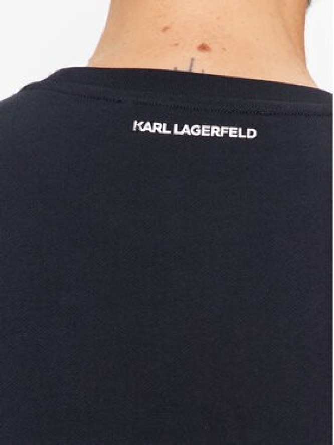 KARL LAGERFELD Bluza Sweat Crewneck 705071 500951 Granatowy Regular Fit