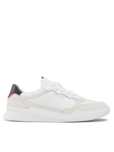 Tommy Hilfiger Sneakersy Elevated Cupsole Leather Mix FM0FM04358 Biały