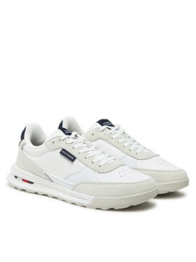 Tommy Hilfiger Sneakersy Retro Runner Mix Rwb FM0FM05371 Biały