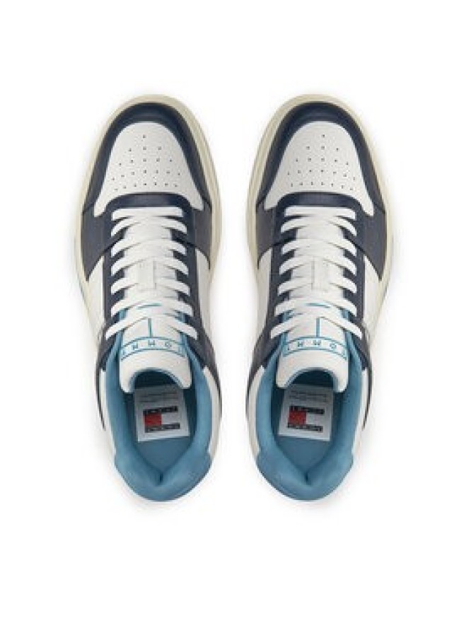 Tommy Jeans Sneakersy Tjm Leather Cupsole 2.0 EM0EM01283 Granatowy