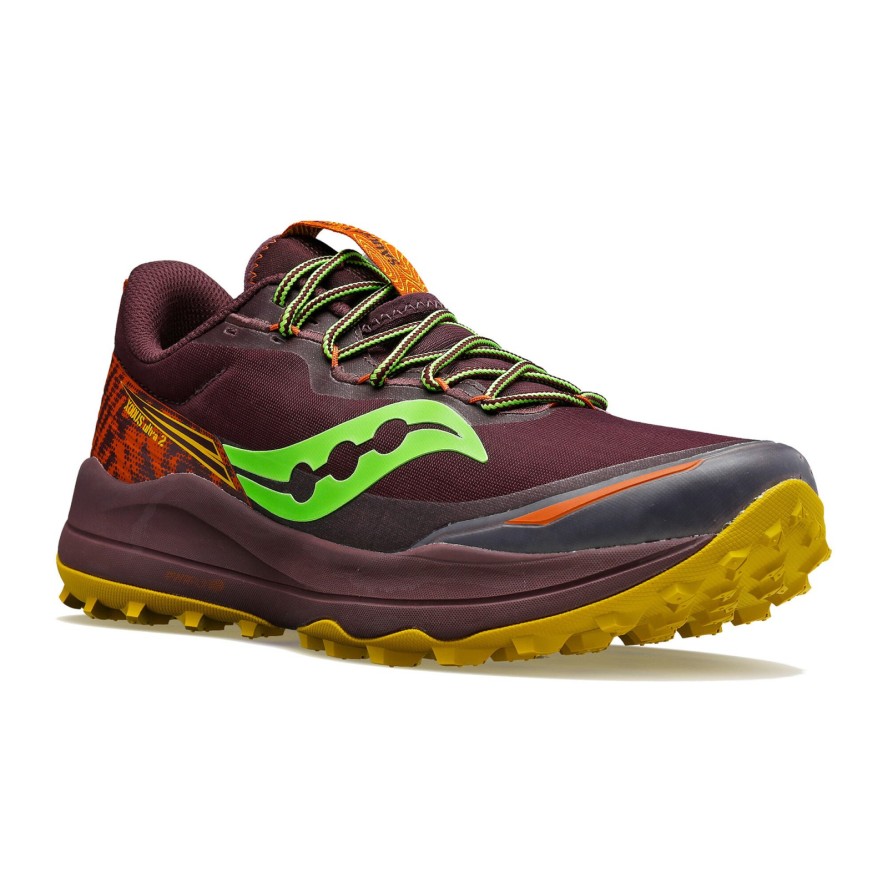 Buty do biegania męskie Saucony Xodus Ultra 2 bordowe S20843-35 43 EU