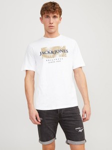 Jack & Jones Koszulka w kolorze białym rozmiar: XL