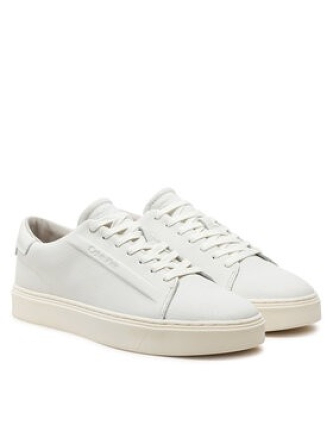 Calvin Klein Sneakersy Low Top Lace Up Lth HM0HM01516 Biały