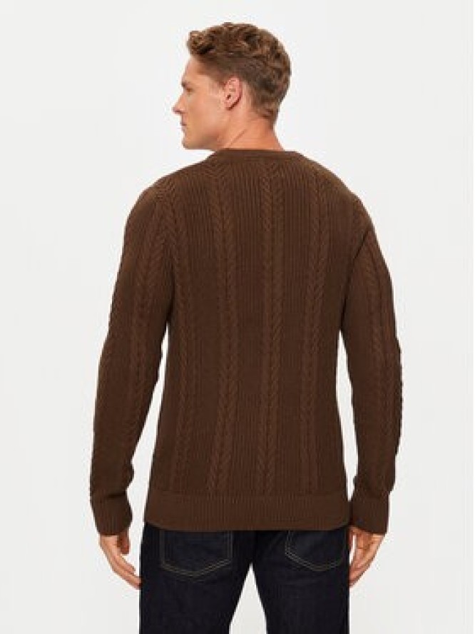 Jack&Jones Sweter 12261436 Brązowy Regular Fit