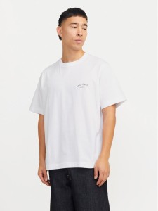 Jack&Jones T-Shirt Islington 12273015 Biały Loose Fit